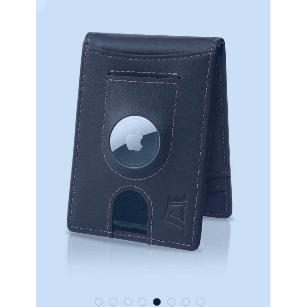 NEW Kings Loot Trackable Airtag Wallet Truffle Brown Leather RFID Blocking